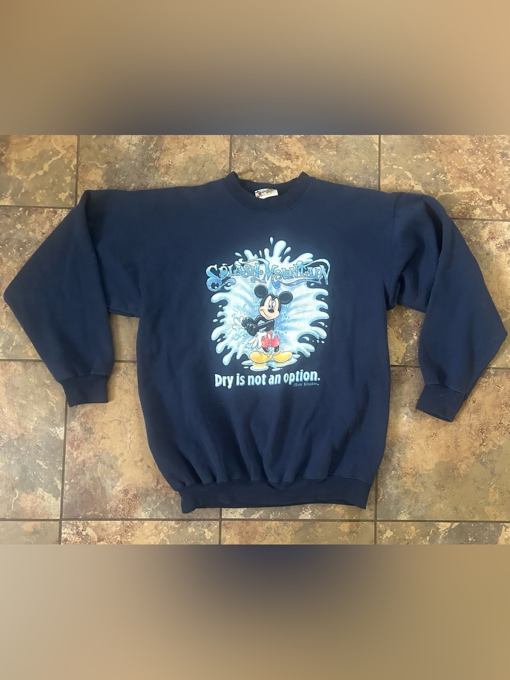 Vintage Disney Splash Mountain Mickey Mouse Sweatshirt Men’s Medium USA